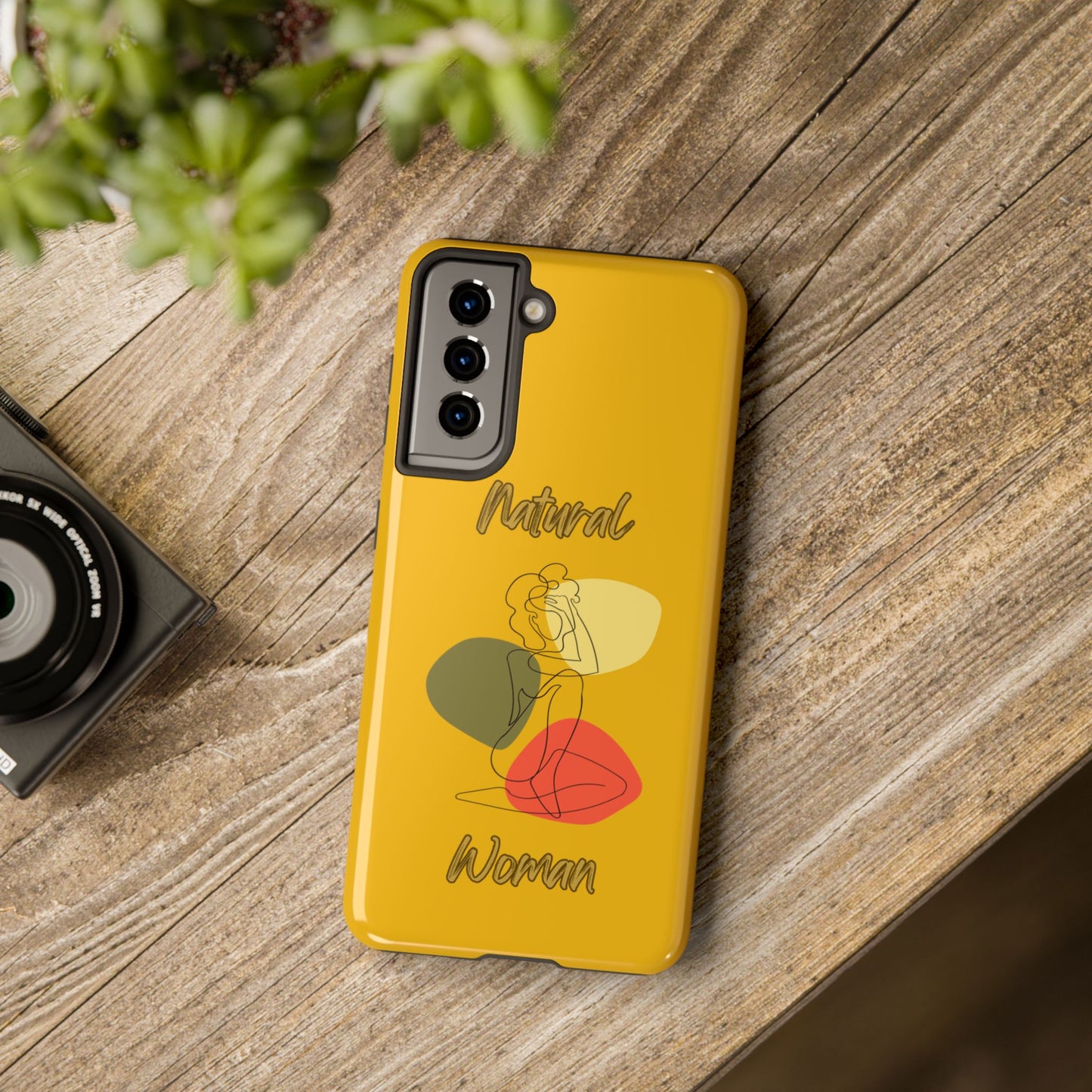 Natural Woman Colorful Pose (BL)Tough Phone Cases YELLOW
