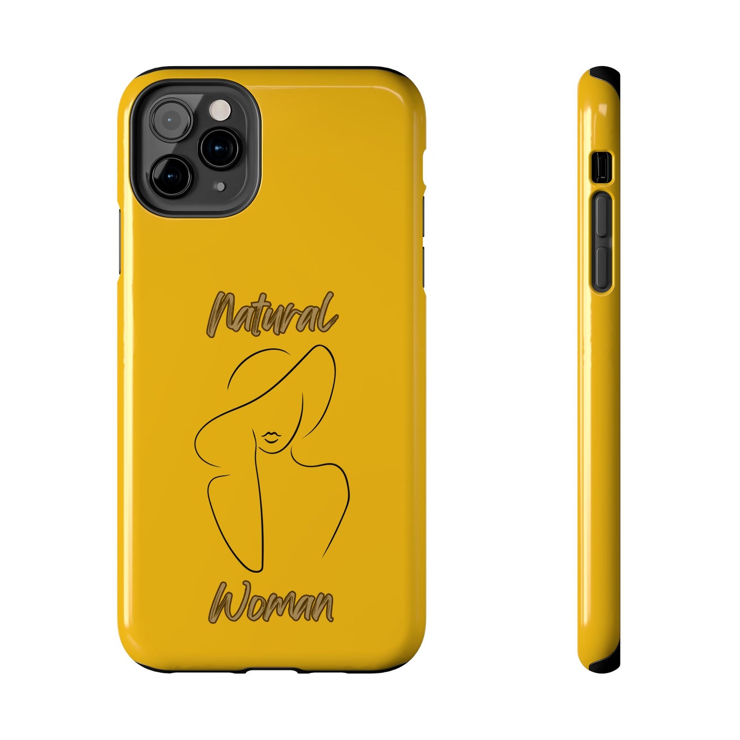 Natural Woman Sun Hat (BL) Tough Phone Cases YELLOW