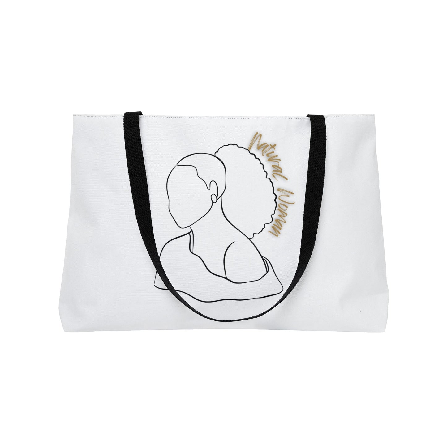 Natural Woman Behind Head (BL) Weekender Tote Bag WHITE