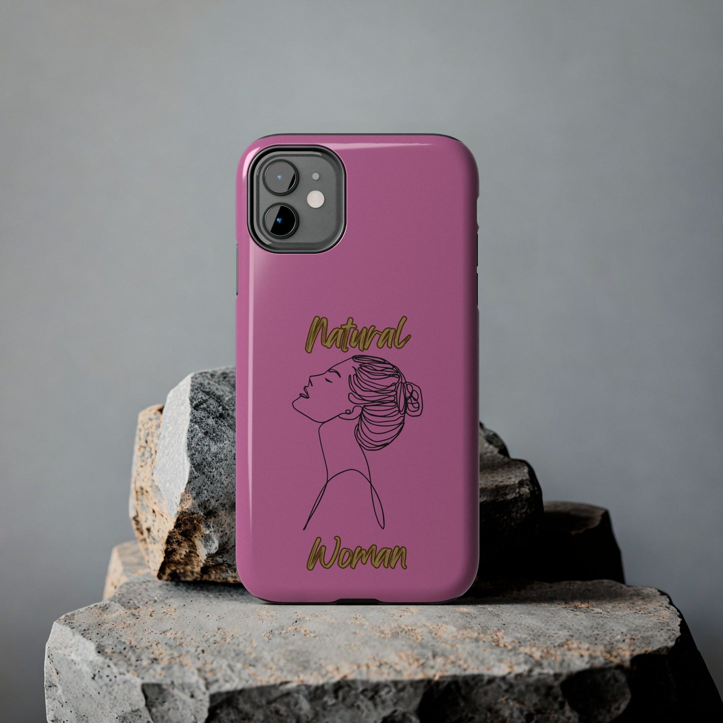 Natural Woman Wet Bun (BL) Tough Phone Cases LIGHT PINK
