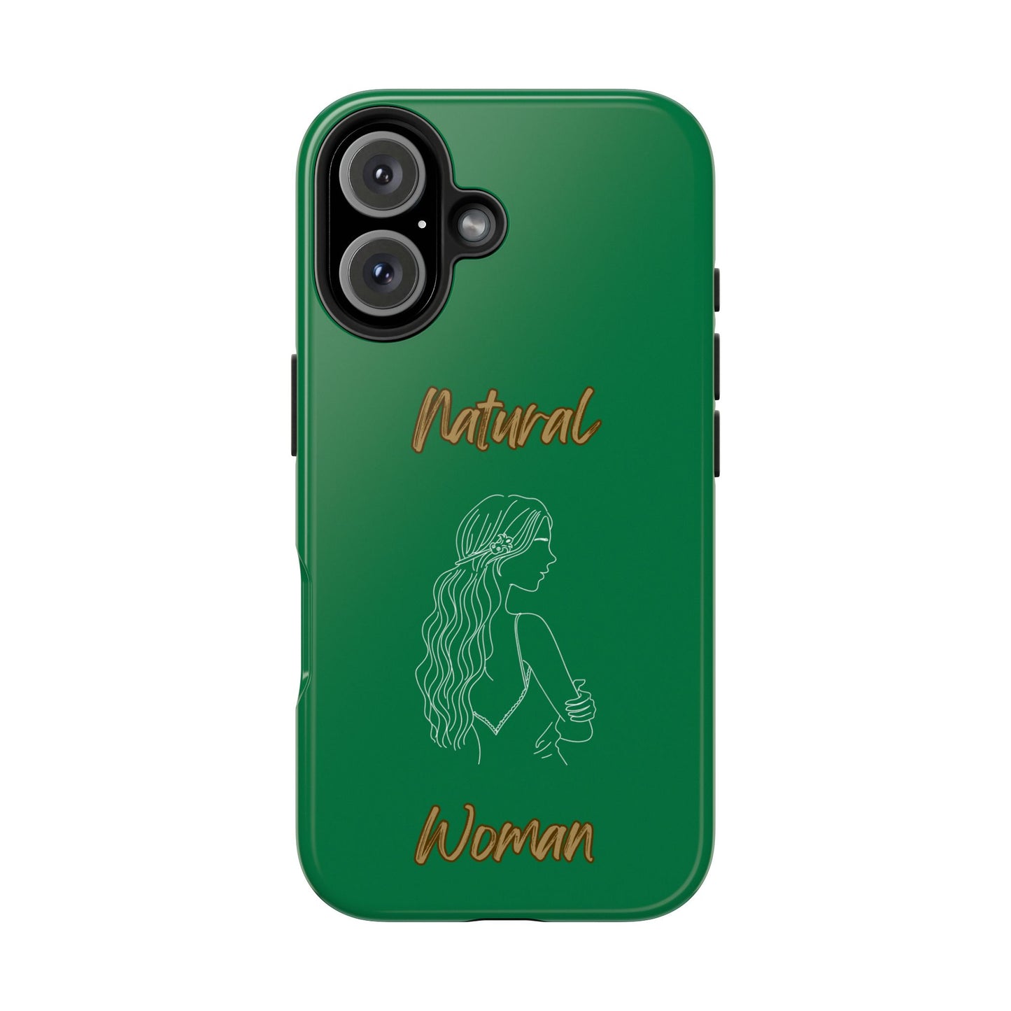 Natural Woman Young Woman (WL)Tough Phone Cases DARK GREEN