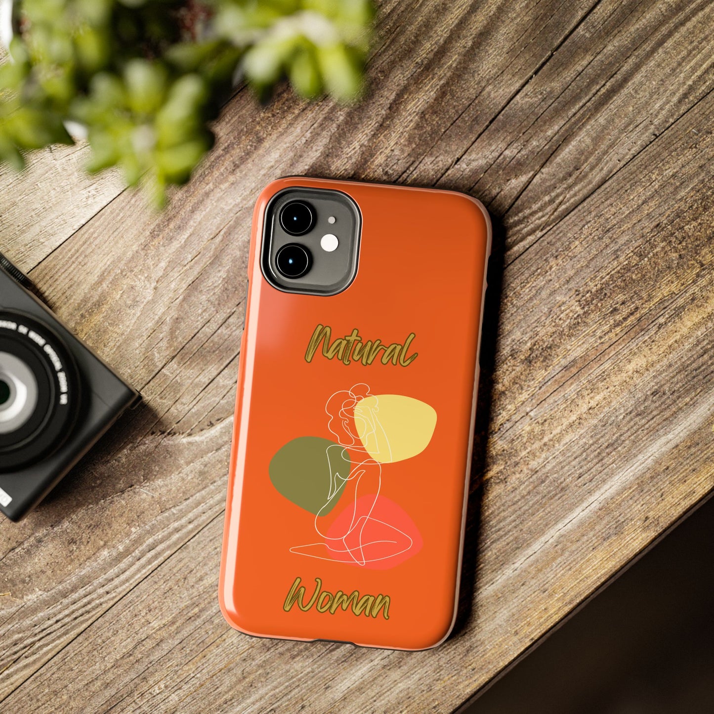Natural Woman Colorful Pose (WL)Tough Phone Cases ORANGE