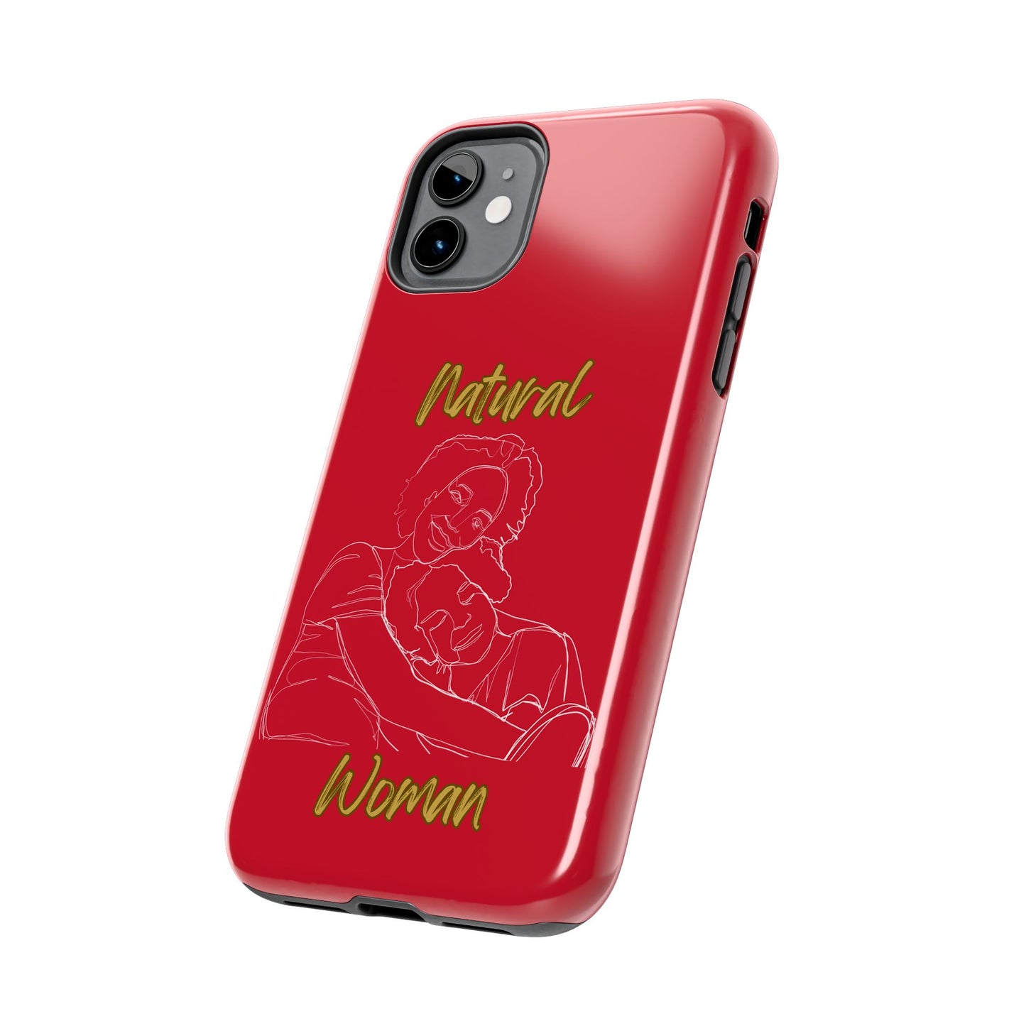 Natural Woman Loving Embrace (WL)Tough Phone Cases DARK RED