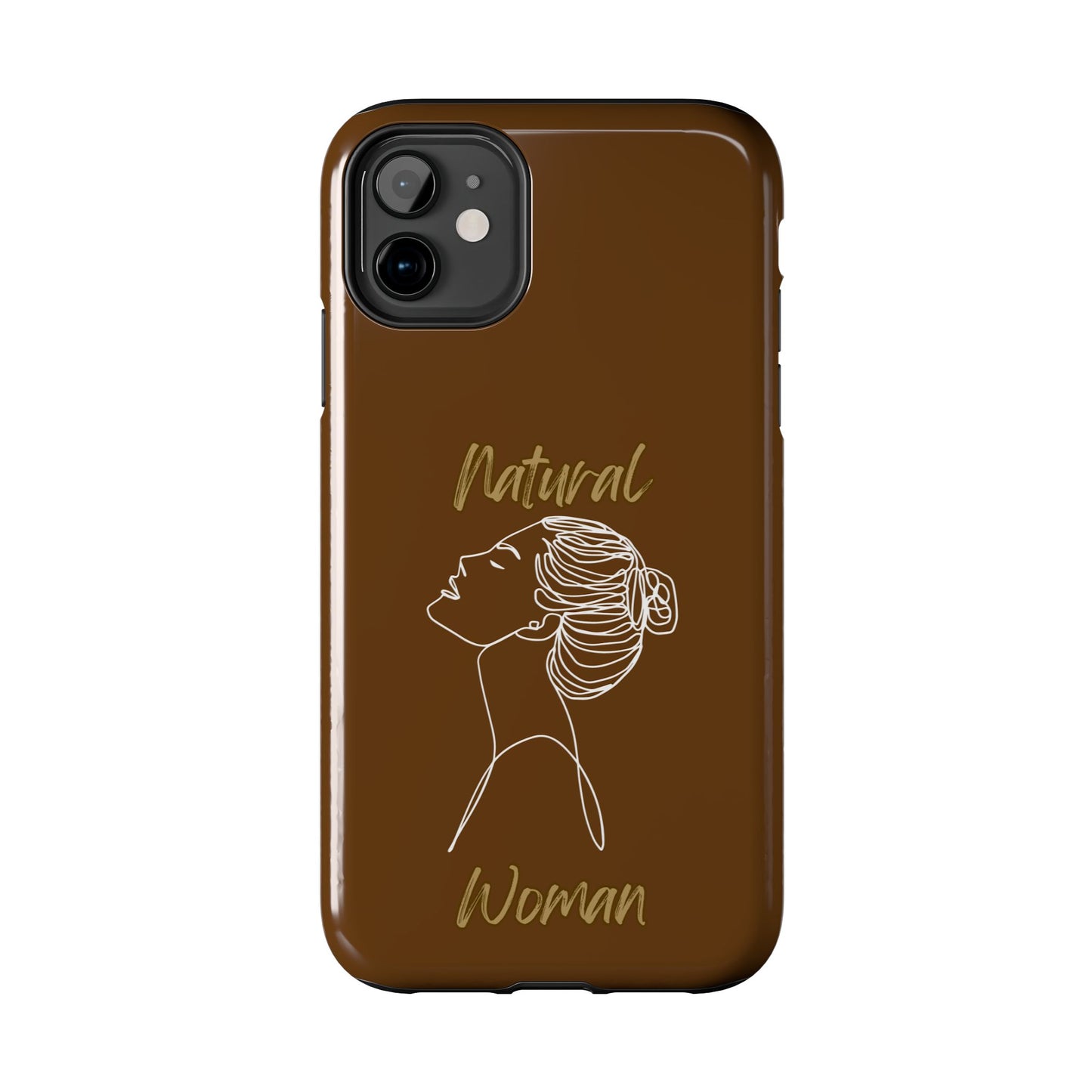 Natural Woman Wet Bun (WL) Tough Phone Cases BROWN