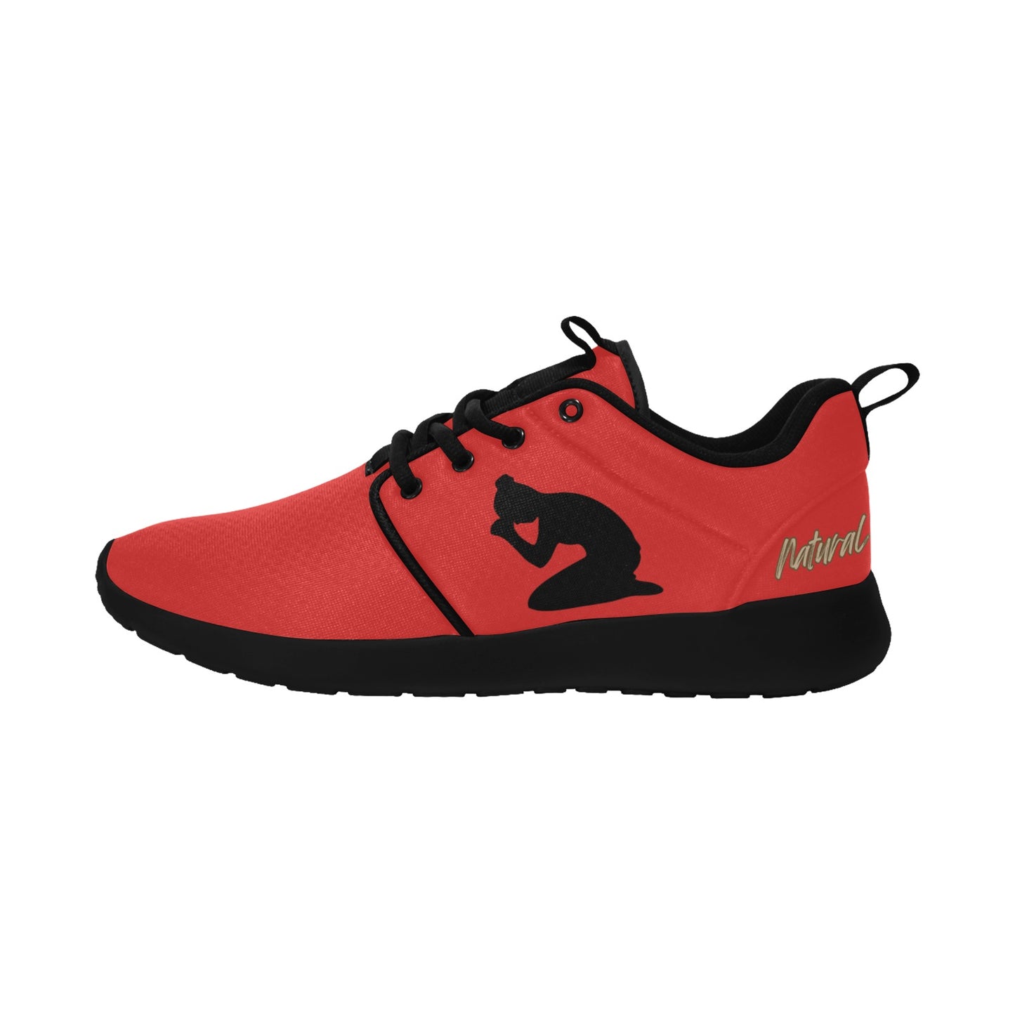 Natural Woman PRAY (BL) RED w/ Black Sole Sneakers