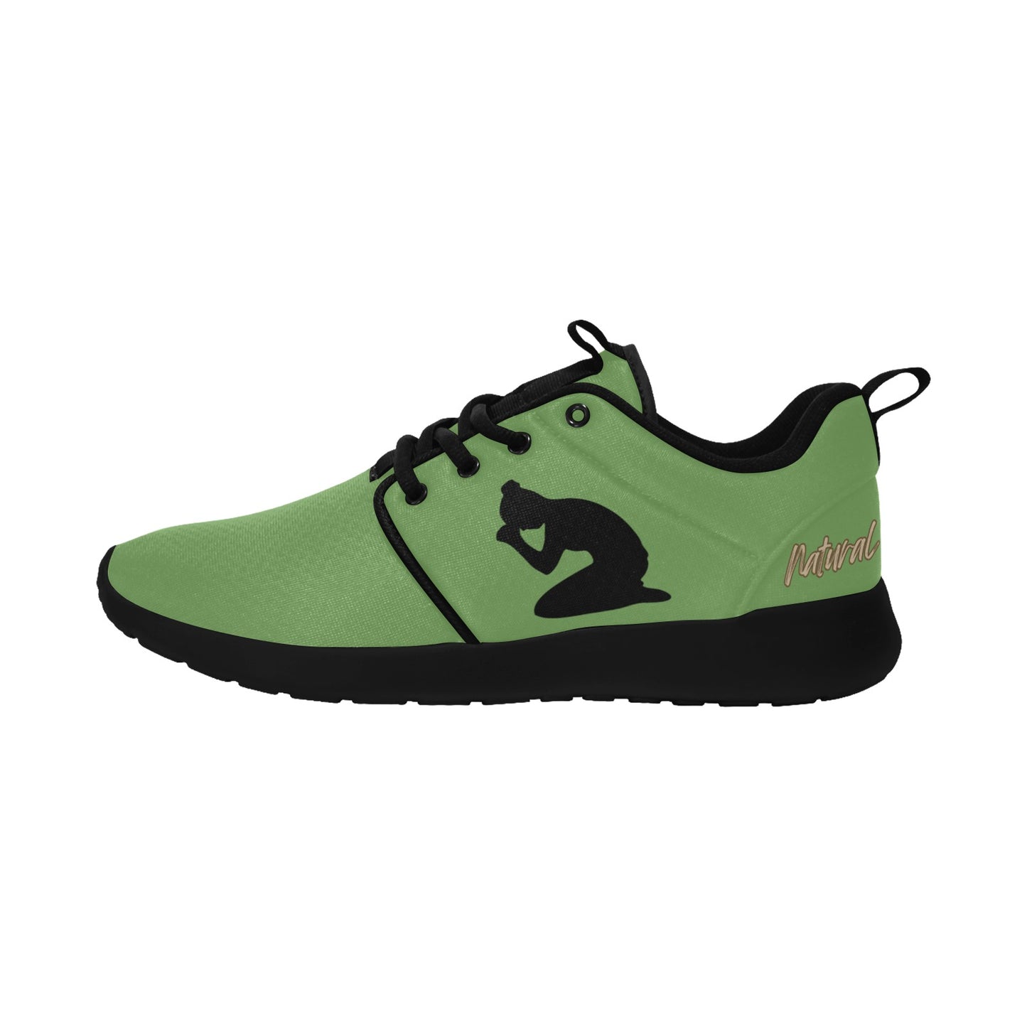 Natural Woman PRAY (BL) GREEN w/ Black Sole Sneakers