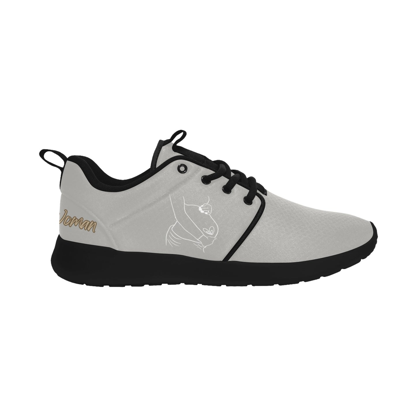 Natural Woman LOVING EMBRACE (WL) GRAY w/ Black Sole Sneakers