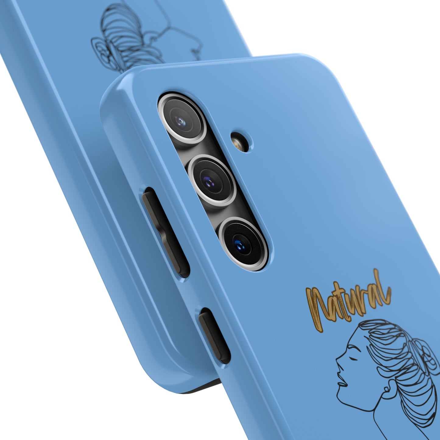 Natural Woman Wet Bun (BL) Tough Phone Cases LIGHT BLUE