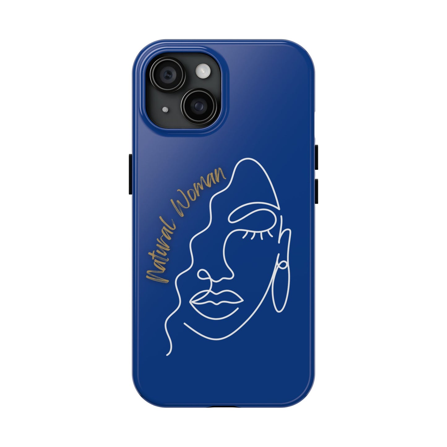 Natural Woman Half Face (WL)Tough Phone Case DARK BLUE