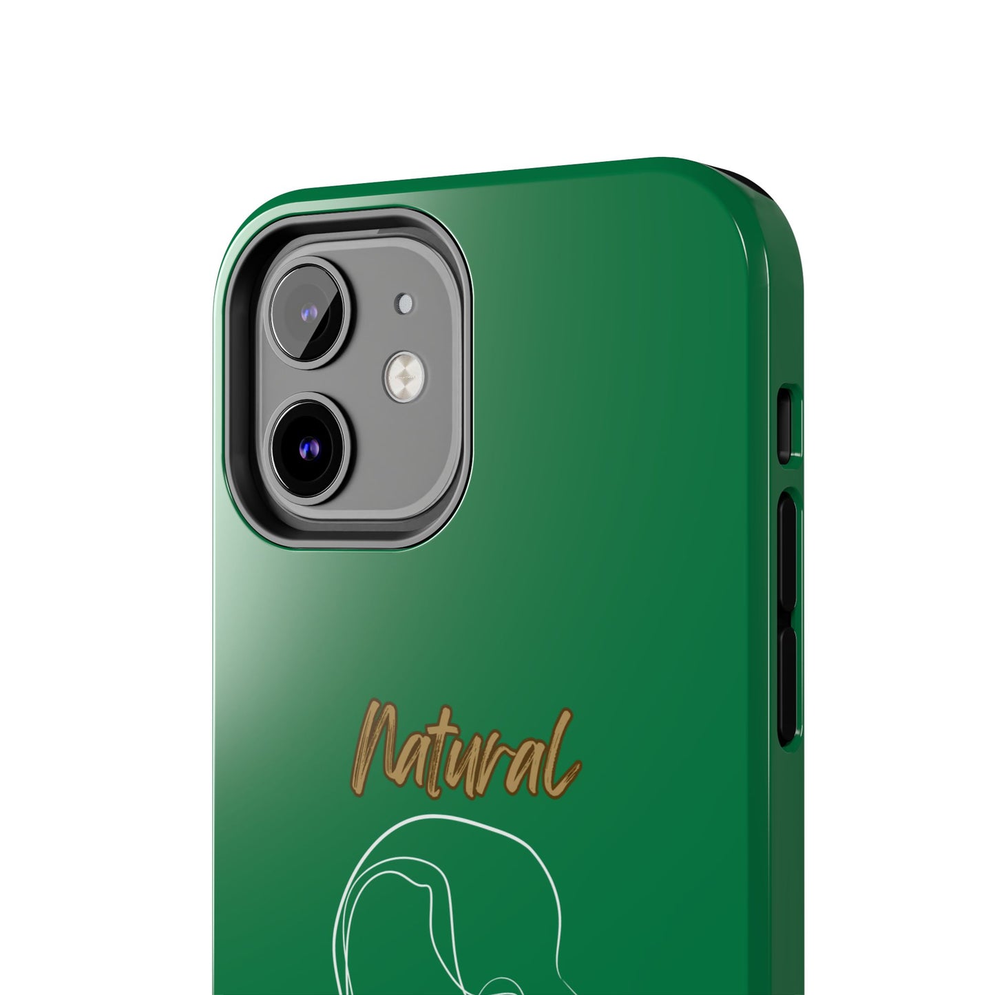 Natural Woman Hanging Hair (WL) Tough Phone Cases DARK GREEN