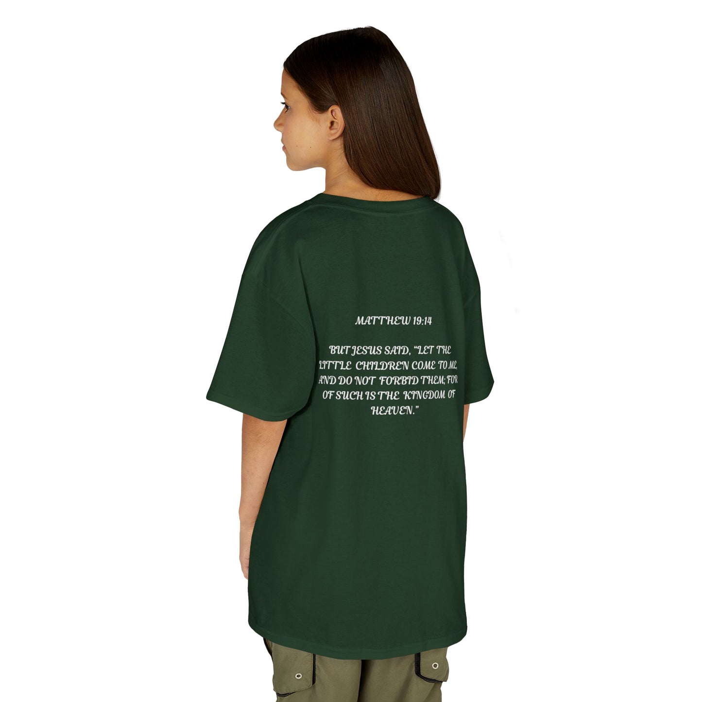 Children of the King Inspirational Kids Cotton T-Shirt (BL)