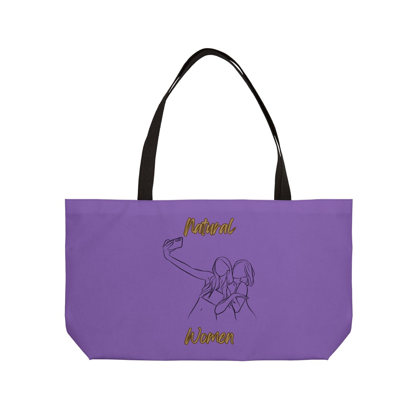 Natural Women Friends Selfie (BL) Weekender Tote Bag LIGHT PURPLE