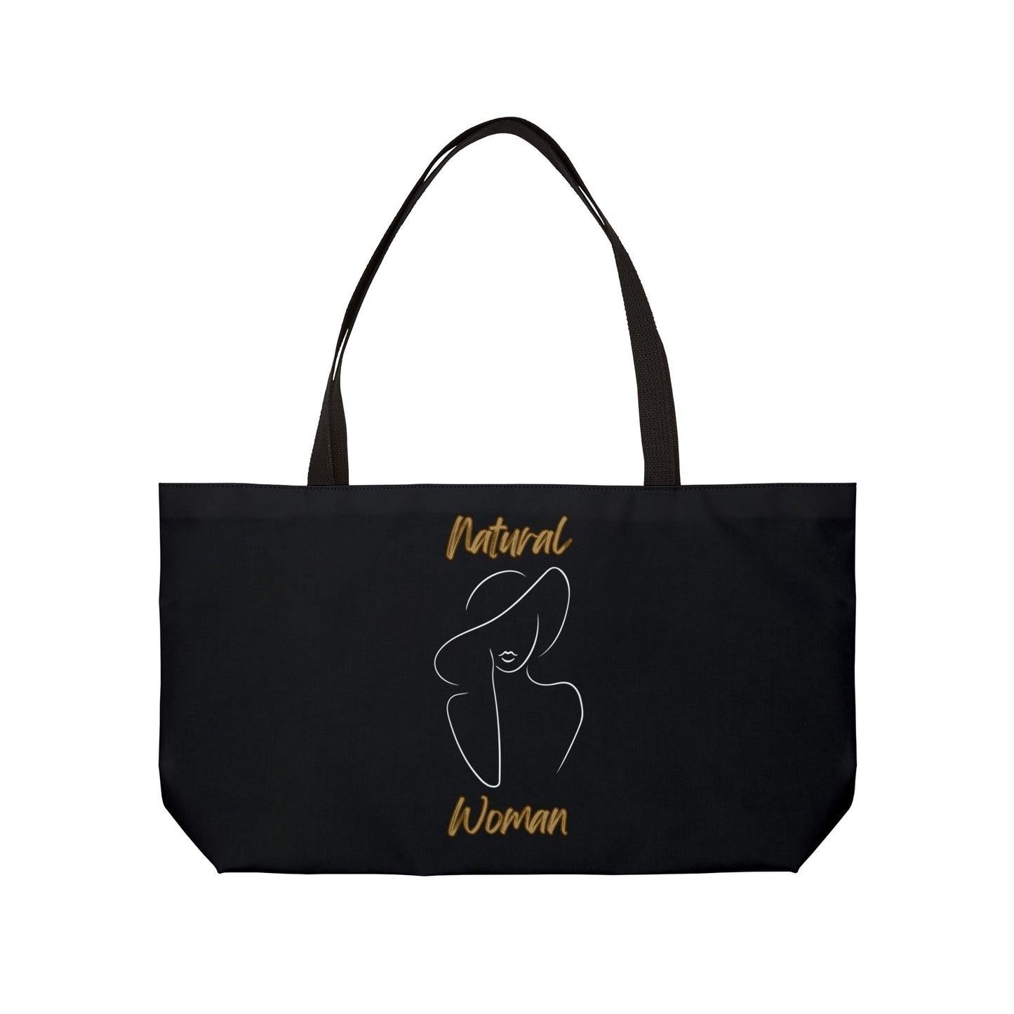 Natural Woman Sun Hat (WL) Weekender Tote Bag BLACK