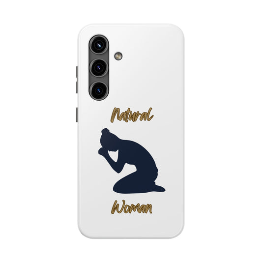 Natural Woman Pray (BL)Tough Phone Cases WHITE