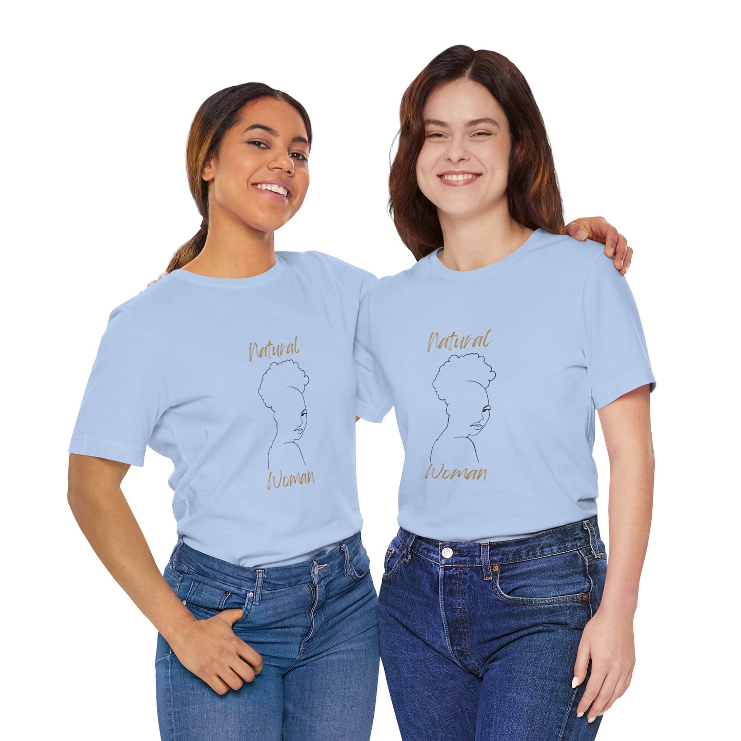 Natural Woman Twist Afro (BL) Short Sleeve T-Shirt