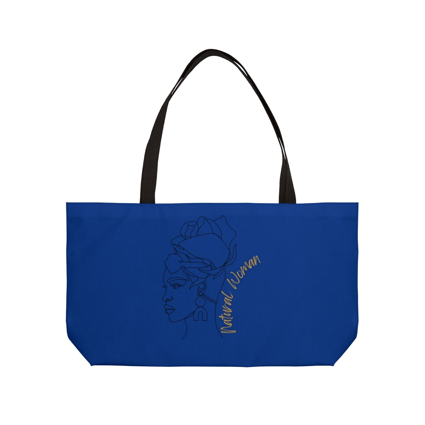 Natural Woman Flower Wrap (BL) Weekender Tote Bag DARK BLUE