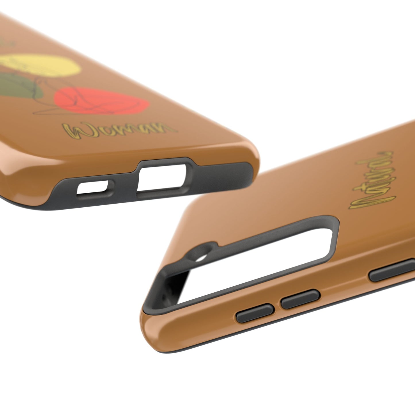 Natural Woman Colorful Pose (BL)Tough Phone Cases LIGHT BROWN