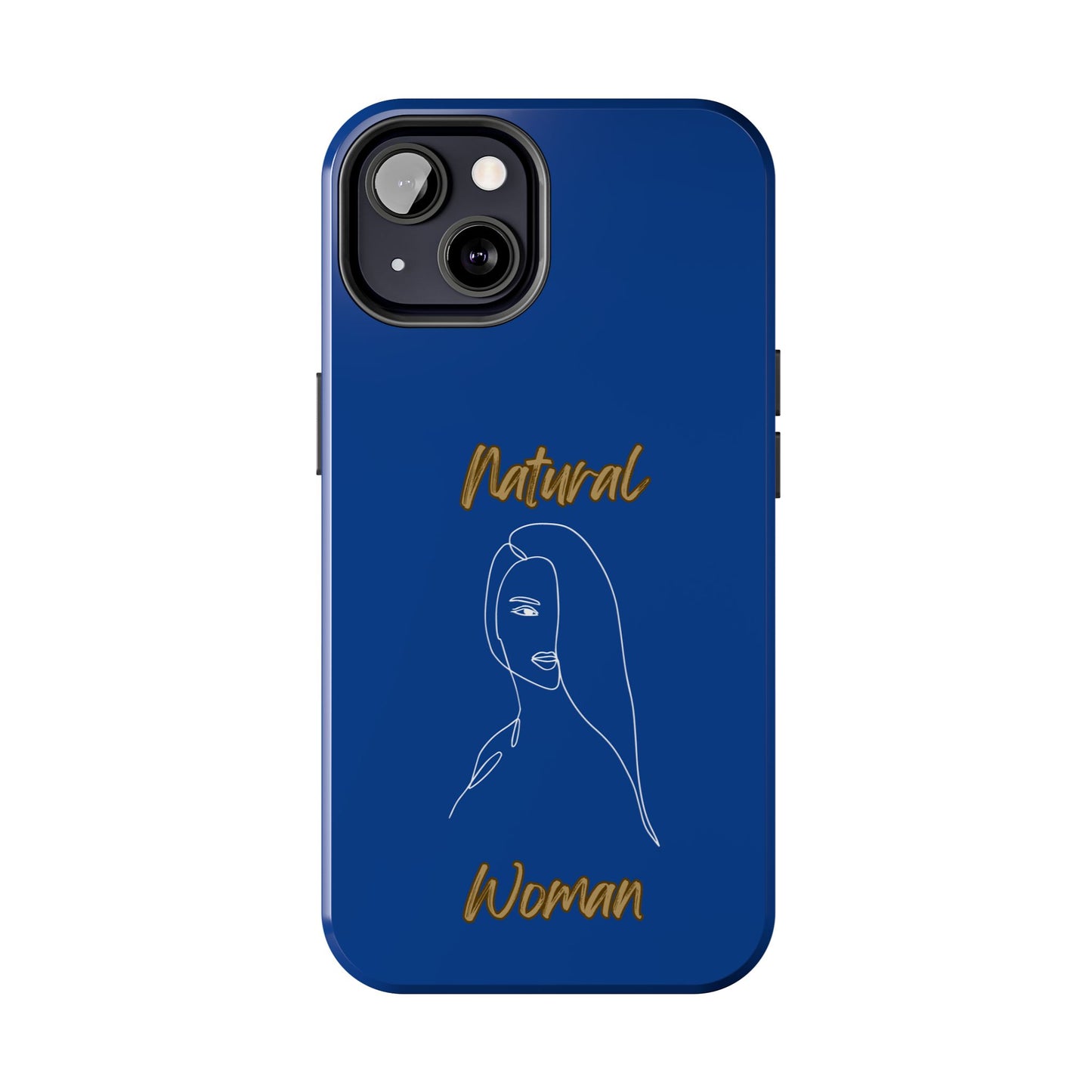 Natural Woman Covered Eye (WL)Tough Phone Cases DARK BLUE