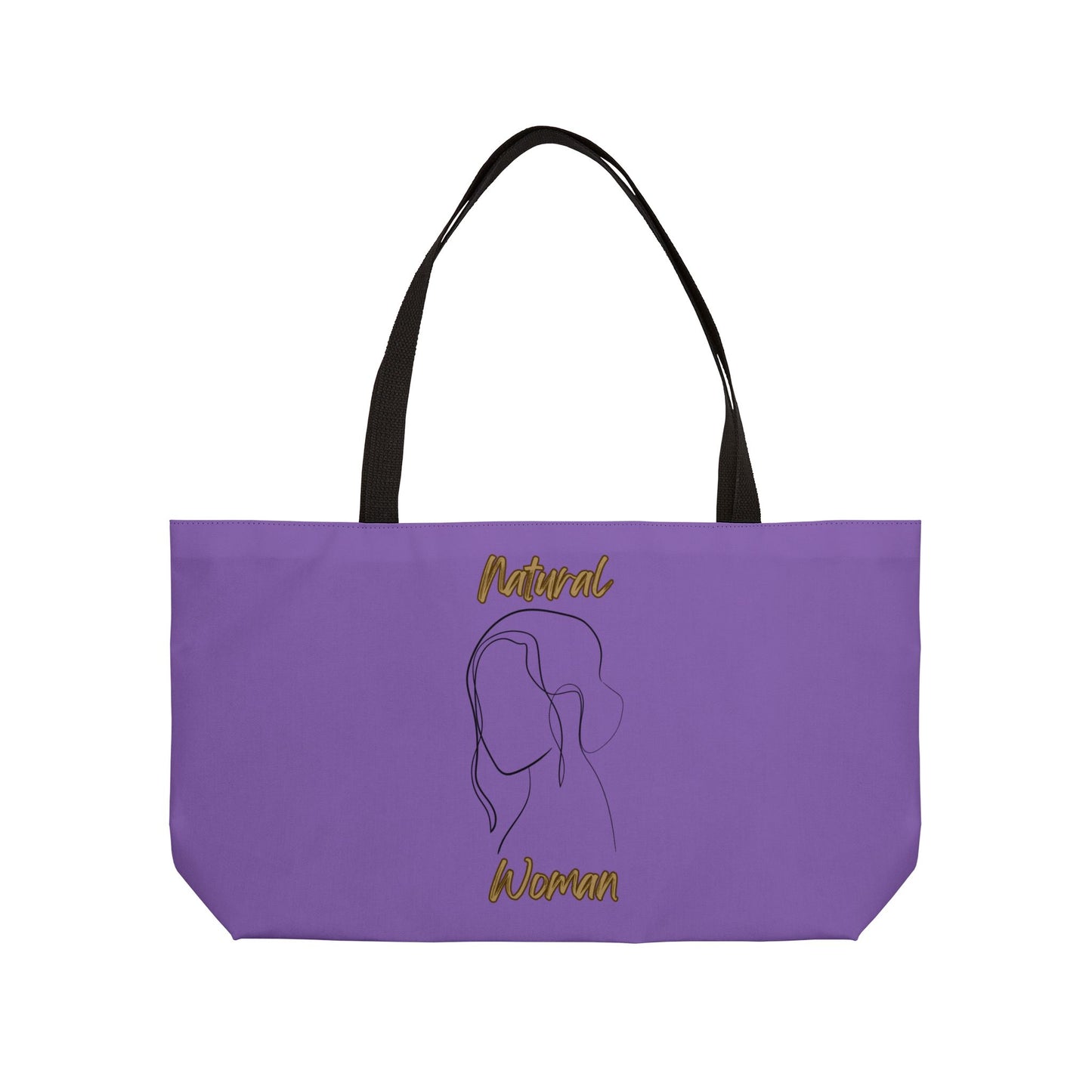 Natural Woman Hanging Hair (BL) Weekender Tote Bag LIGHT PURPLE
