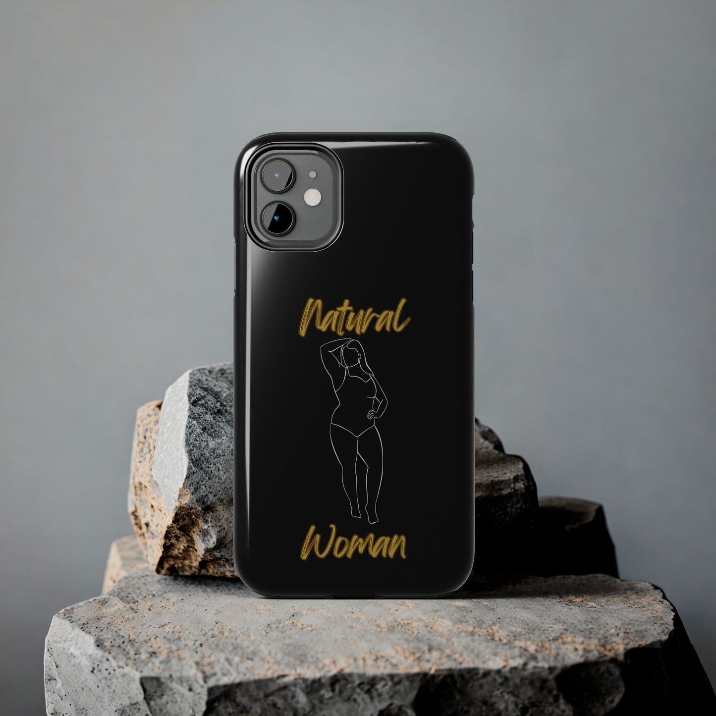 Natural Woman Looking Good (WL)Tough Phone Cases BLACK