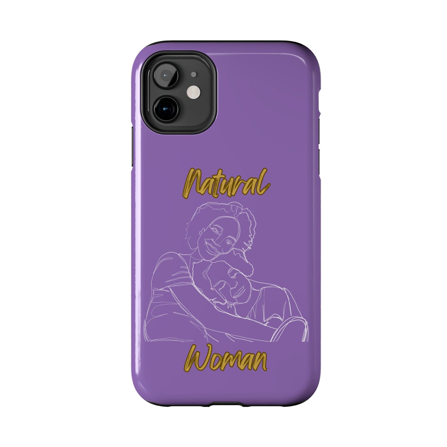 Natural Woman Loving Embrace (WL)Tough Phone Cases LIGHT PURPLE