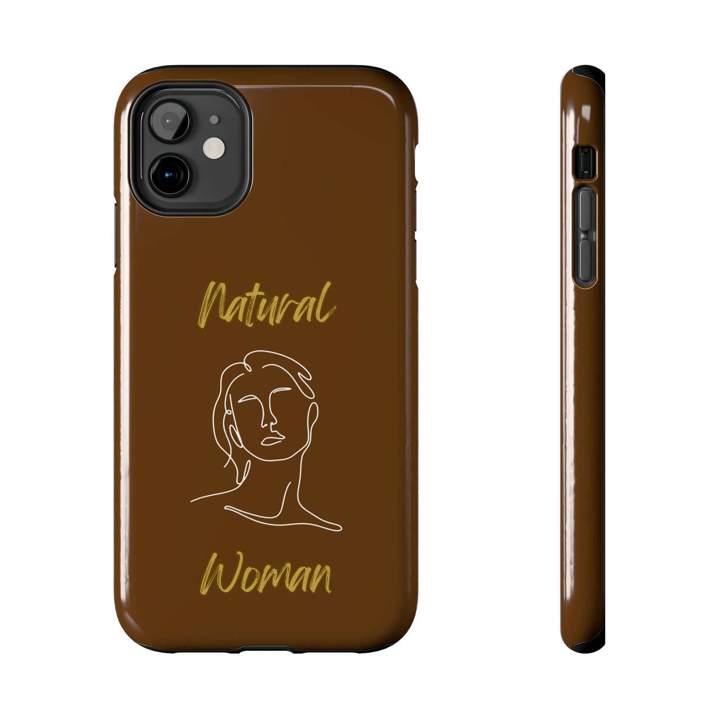 Natural Woman Hello (WL)Tough Phone Cases BROWN