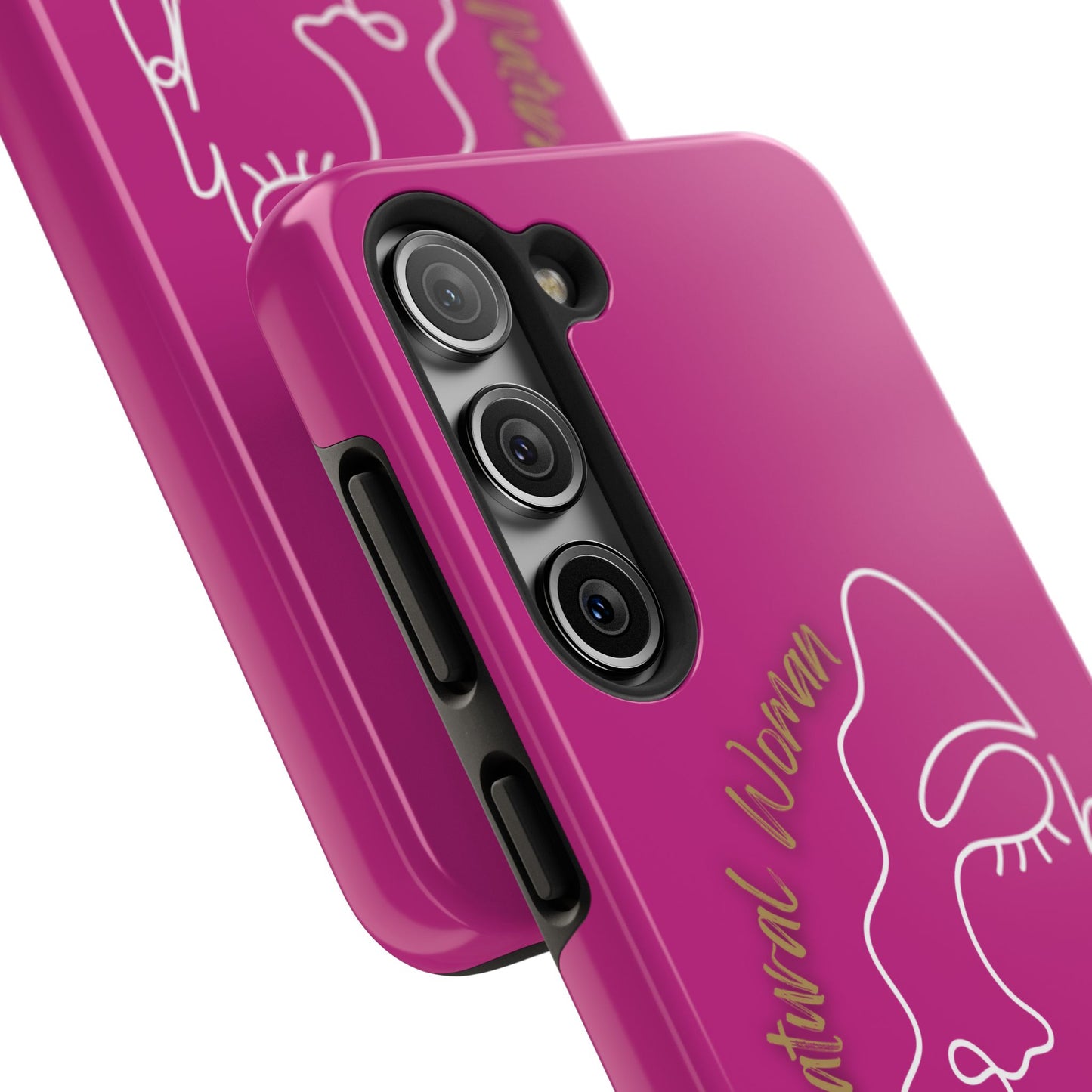 Natural Woman Half Face (WL)Tough Phone Case PINK