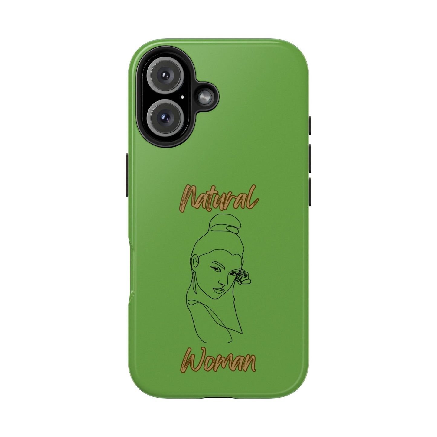 Natural Woman Sassy Bun (BL) Tough Phone Cases GREEN