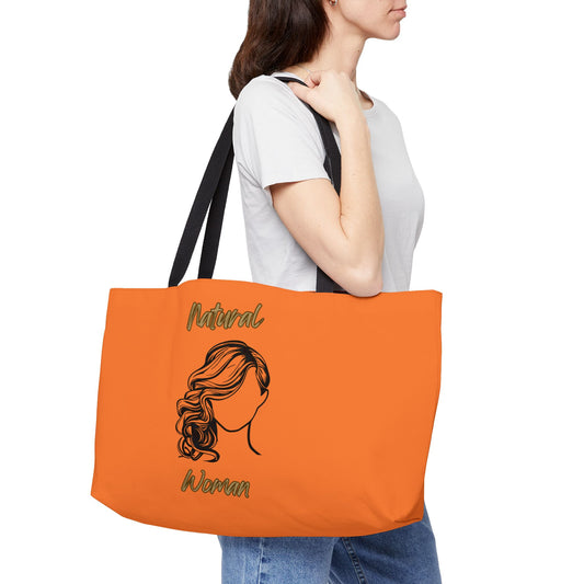 Natural Woman Long Curl (BL) Weekender Tote Bag CRUSTA