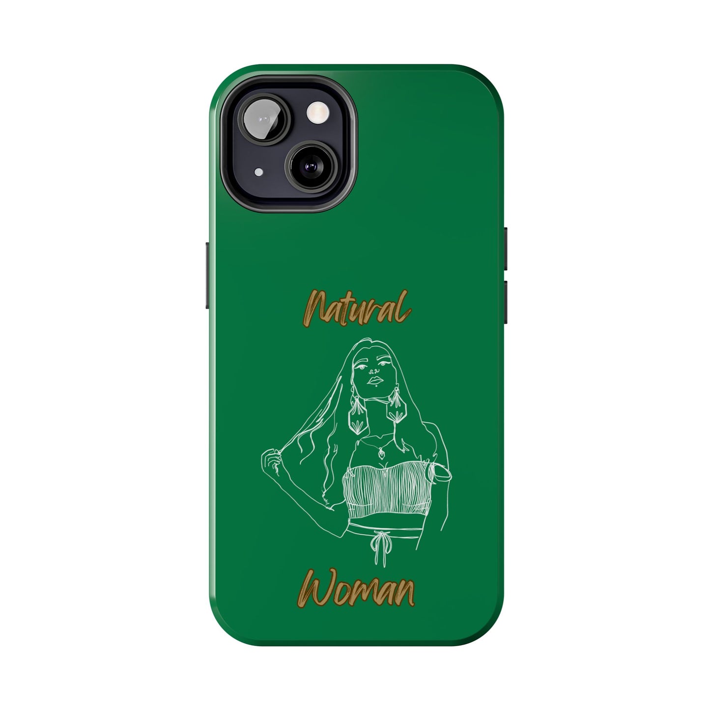 Natural Woman Thinking (WL)Tough Phone Cases DARK GREEN
