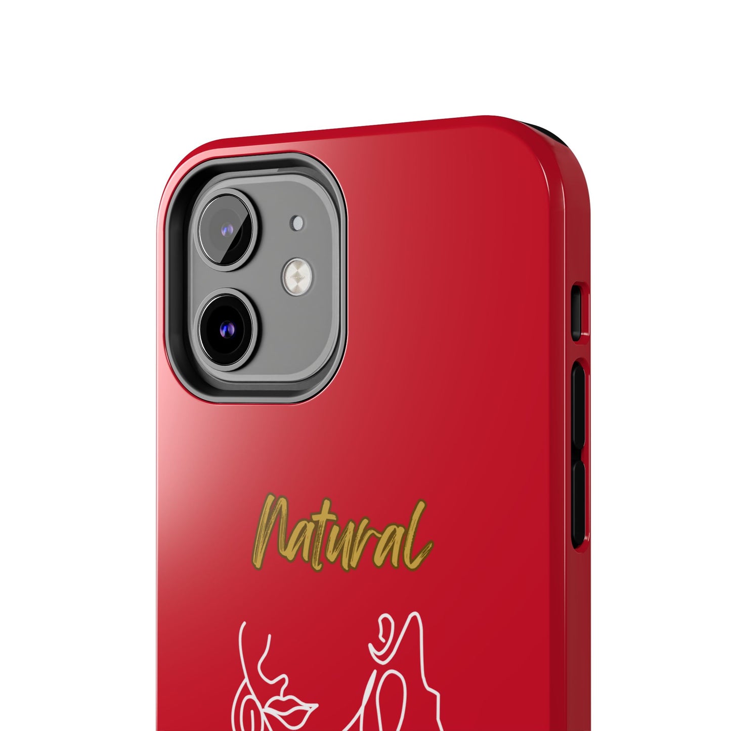 Natural Woman Lips (WL)Tough Phone Cases DARK RED