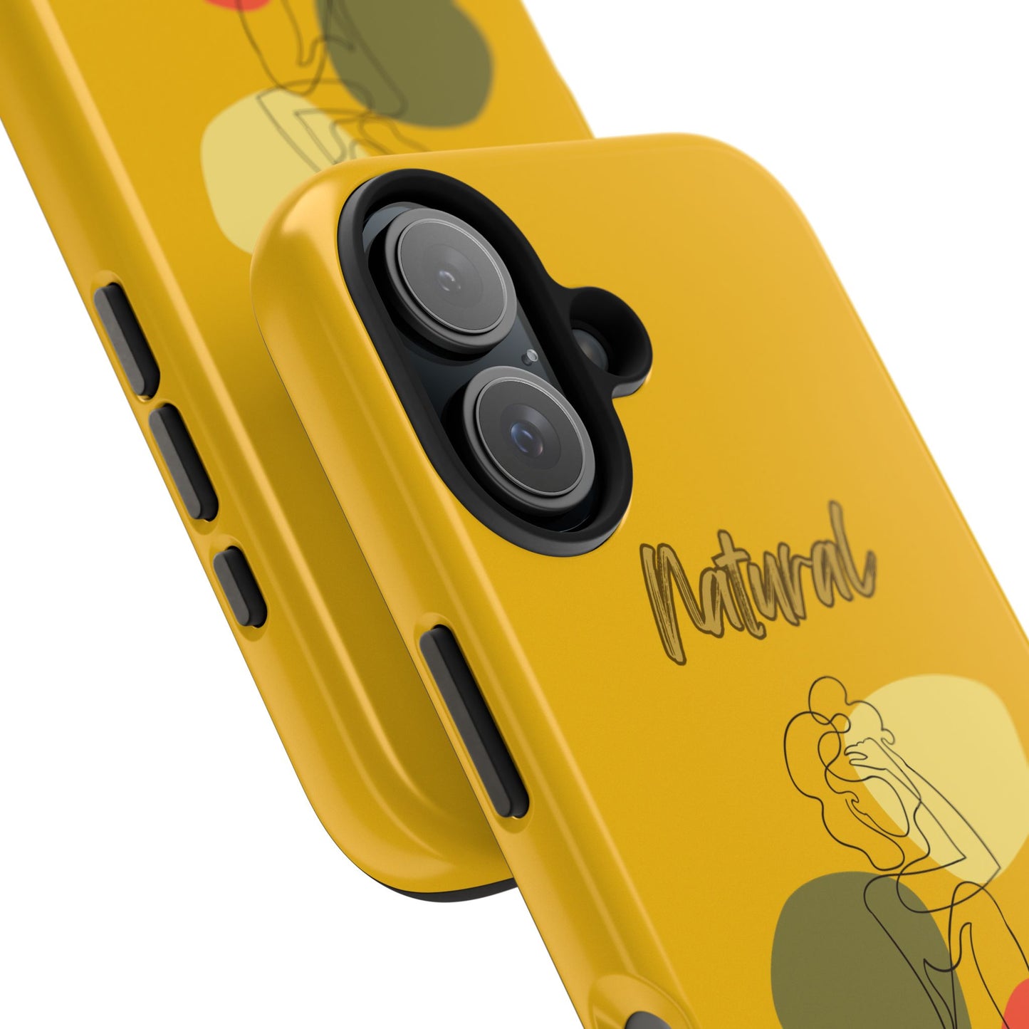 Natural Woman Colorful Pose (BL)Tough Phone Cases YELLOW