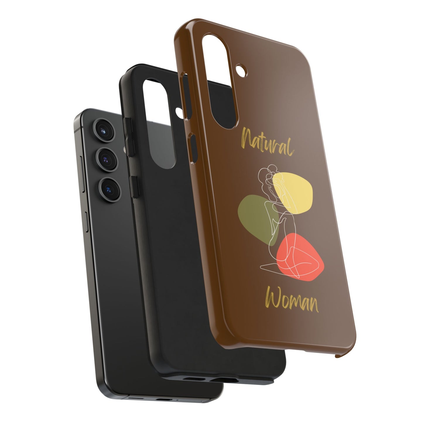 Natural Woman Colorful Pose (WL)Tough Phone Cases BROWN