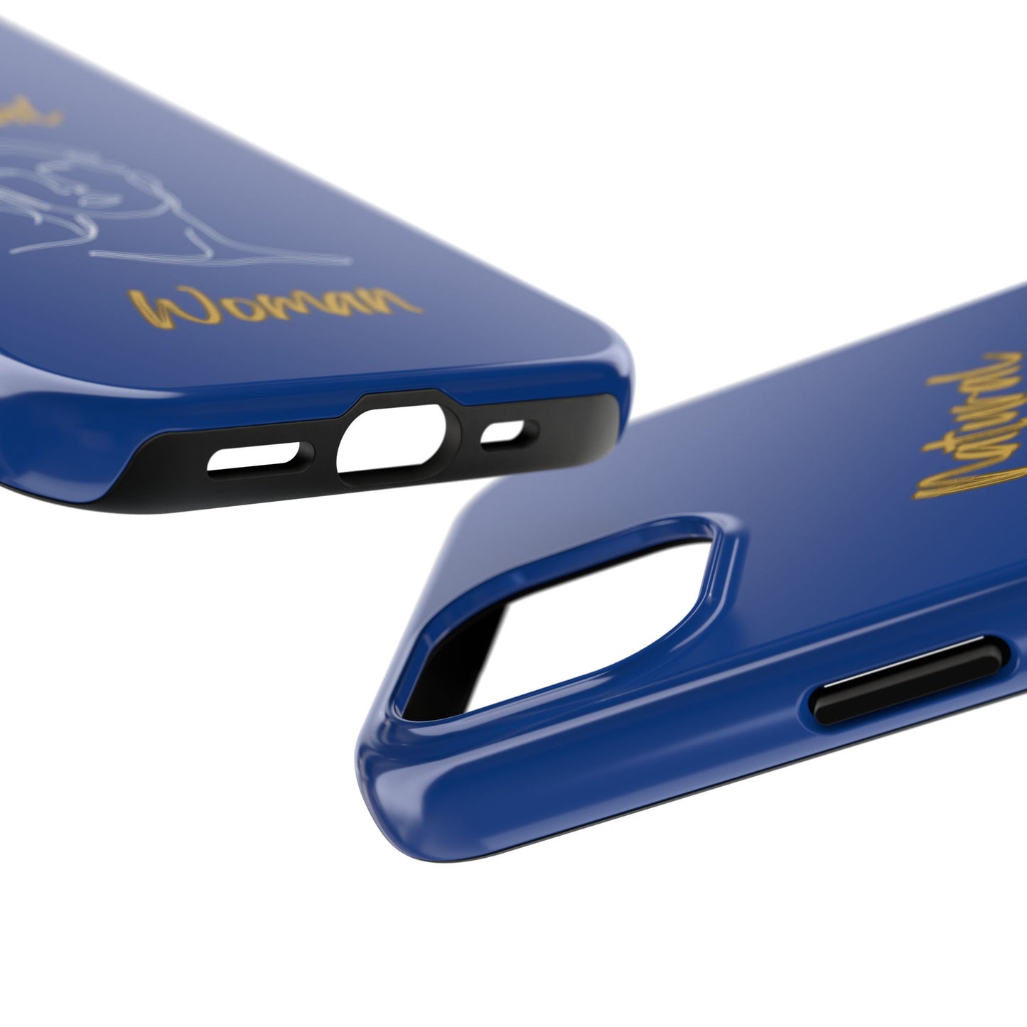 Natural Woman Hello (WL)Tough Phone Cases DARK BLUE