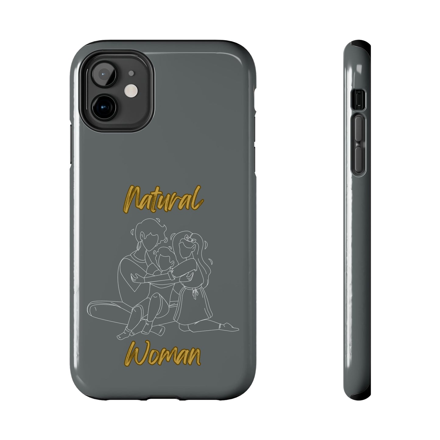 Natural Woman Bear Hugs (WL) Tough Phone Cases DARK GREY