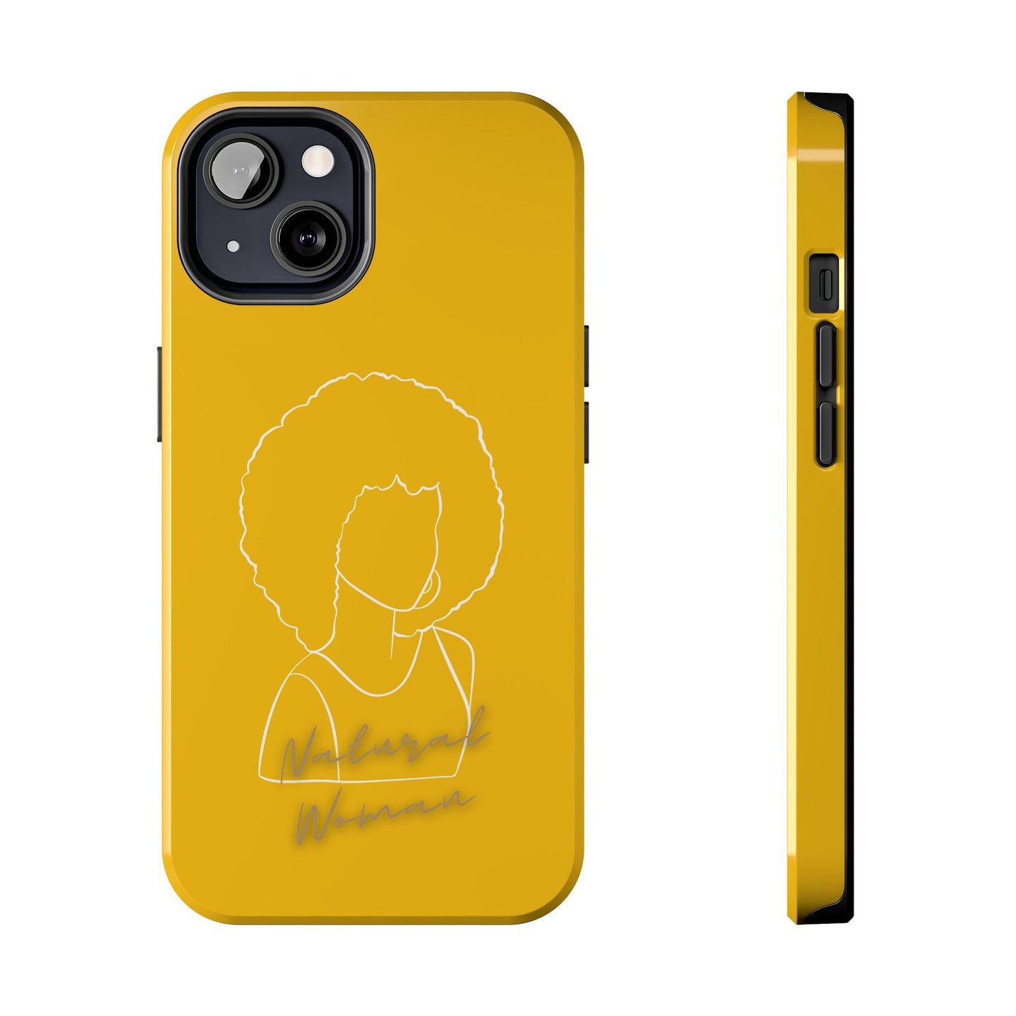 Natural Woman Afro (WL)Tough Phone Cases YELLOW