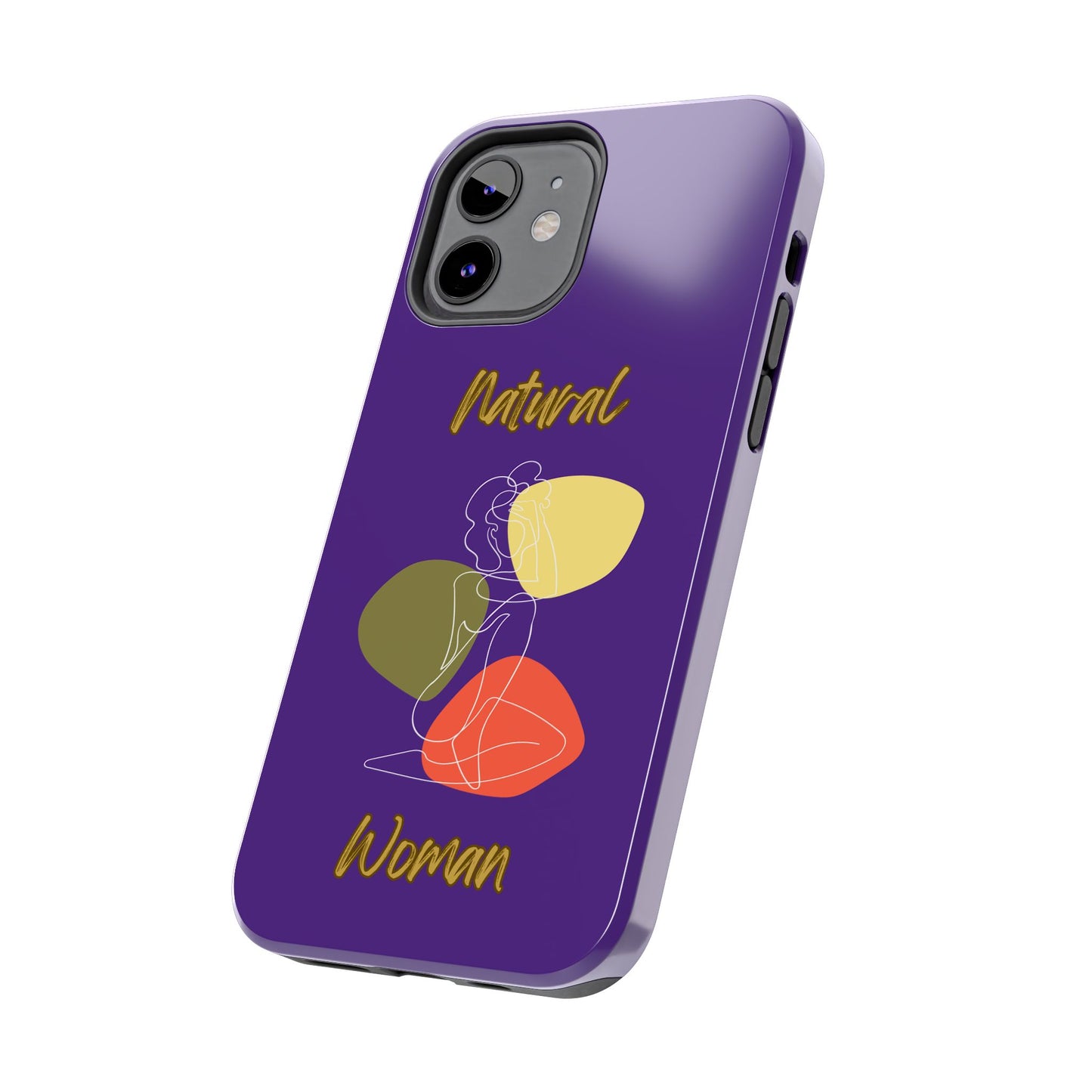 Natural Woman Colorful Pose (WL)Tough Phone Cases PURPLE