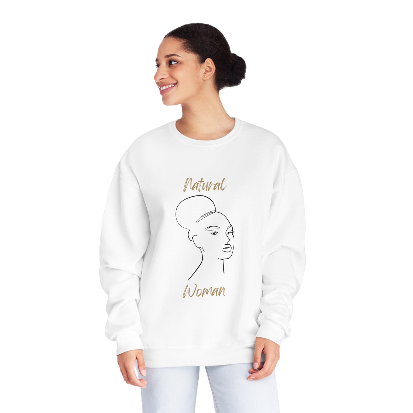 Natural Woman Hair Up (BL) Sweatshirt