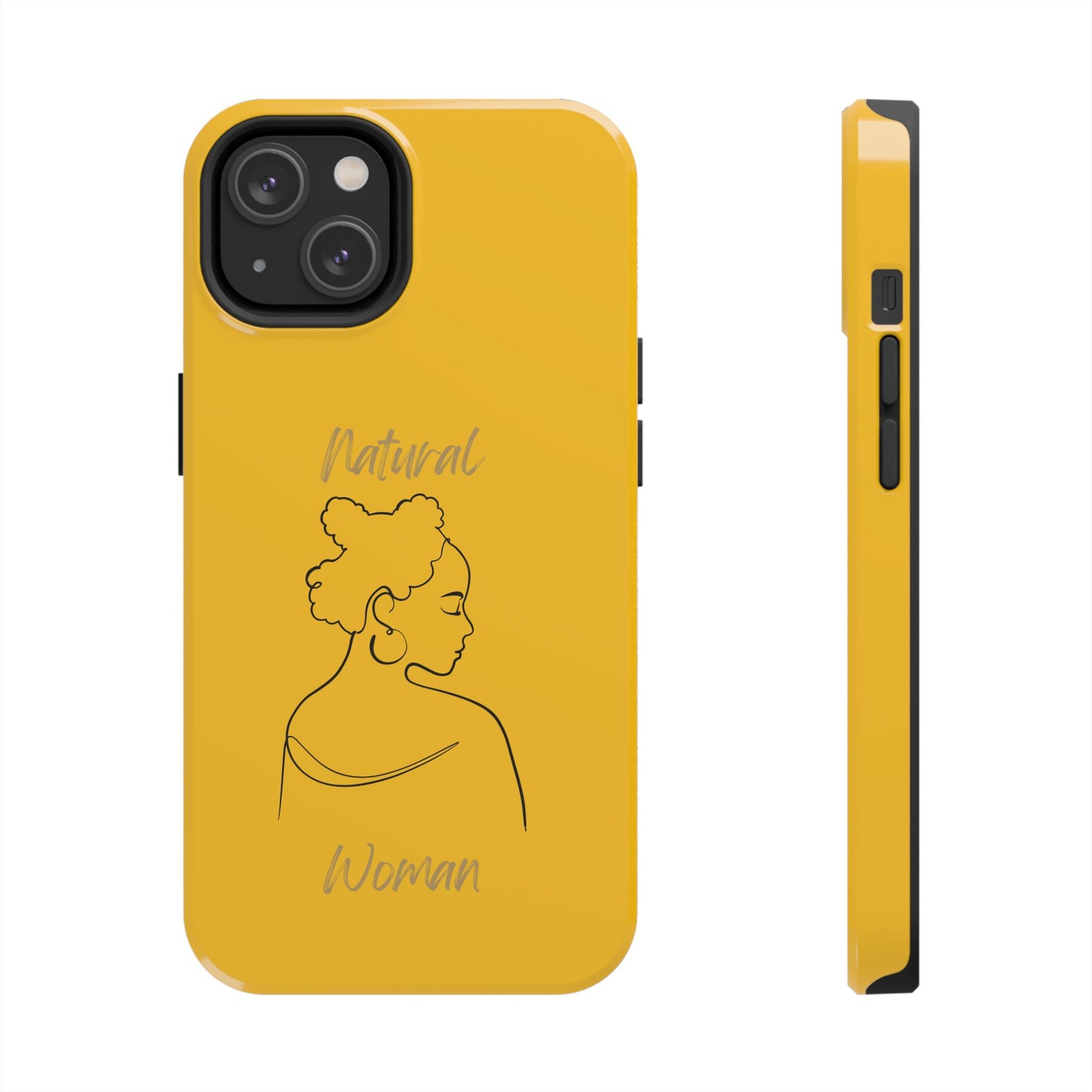 Natural Woman Twists (BL) Tough Phone Cases YELLOW