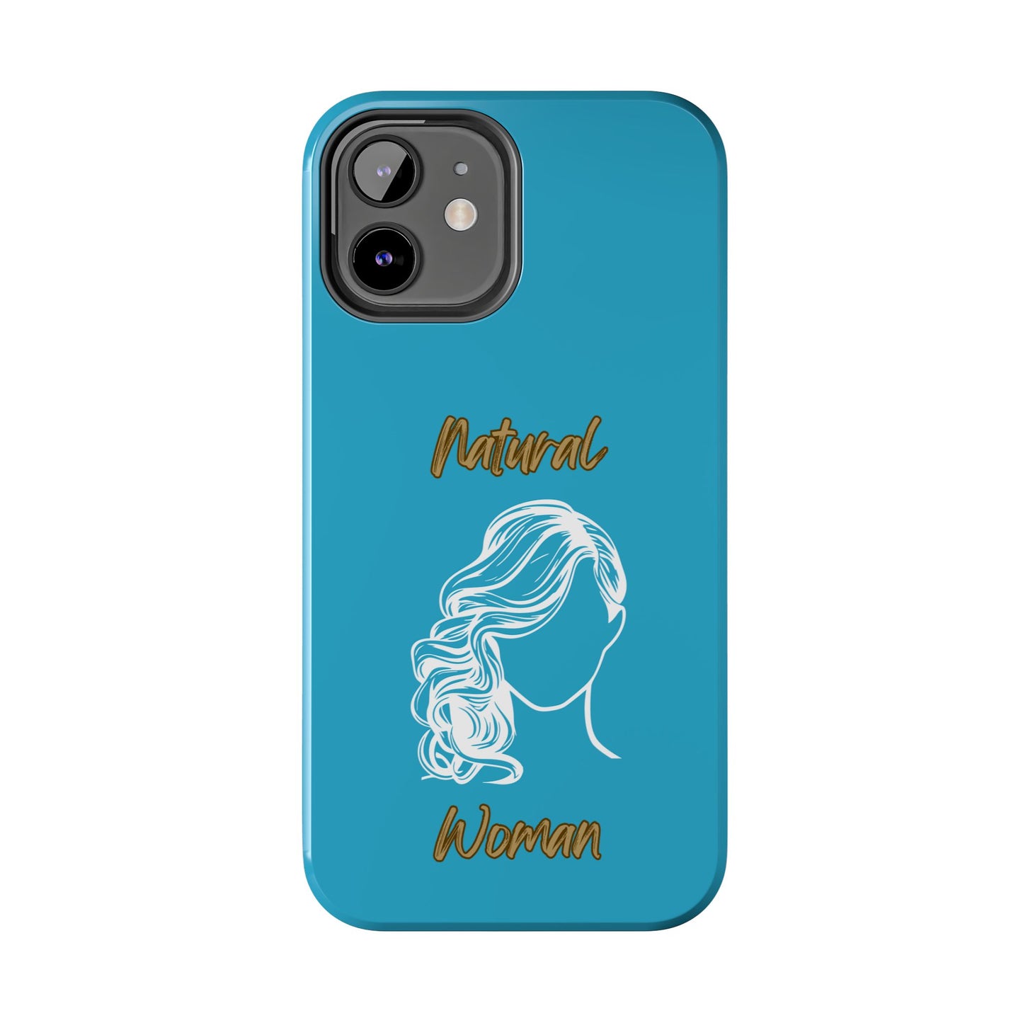 Natural Woman Long Curl (WL)Tough Phone Cases TURQUOISE