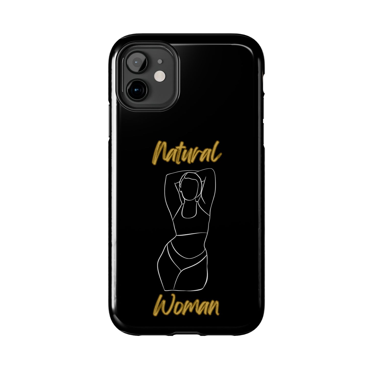 Natural Woman I Love Me (WL)Tough Phone Cases BLACK