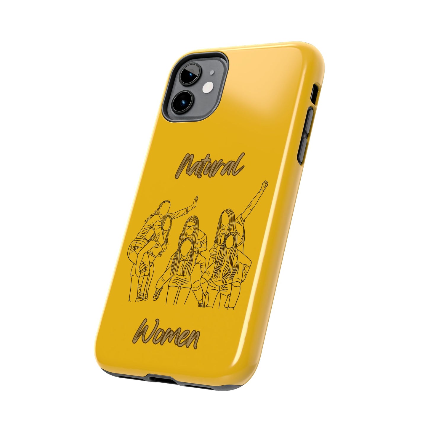 Natural Woman Piggy Back (BL)Tough Phone Cases YELLOW