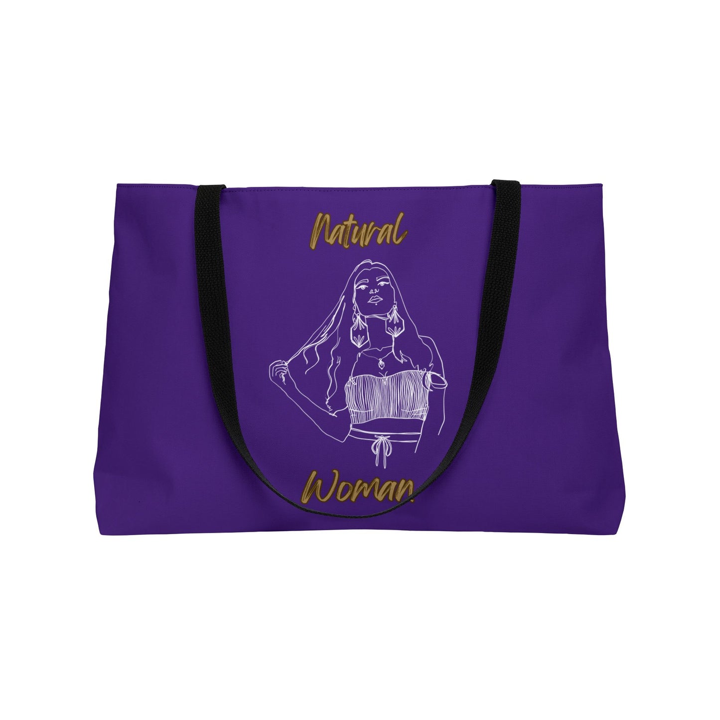 Natural Woman Thinking (WL) Weekender Tote Bag  PURPLE