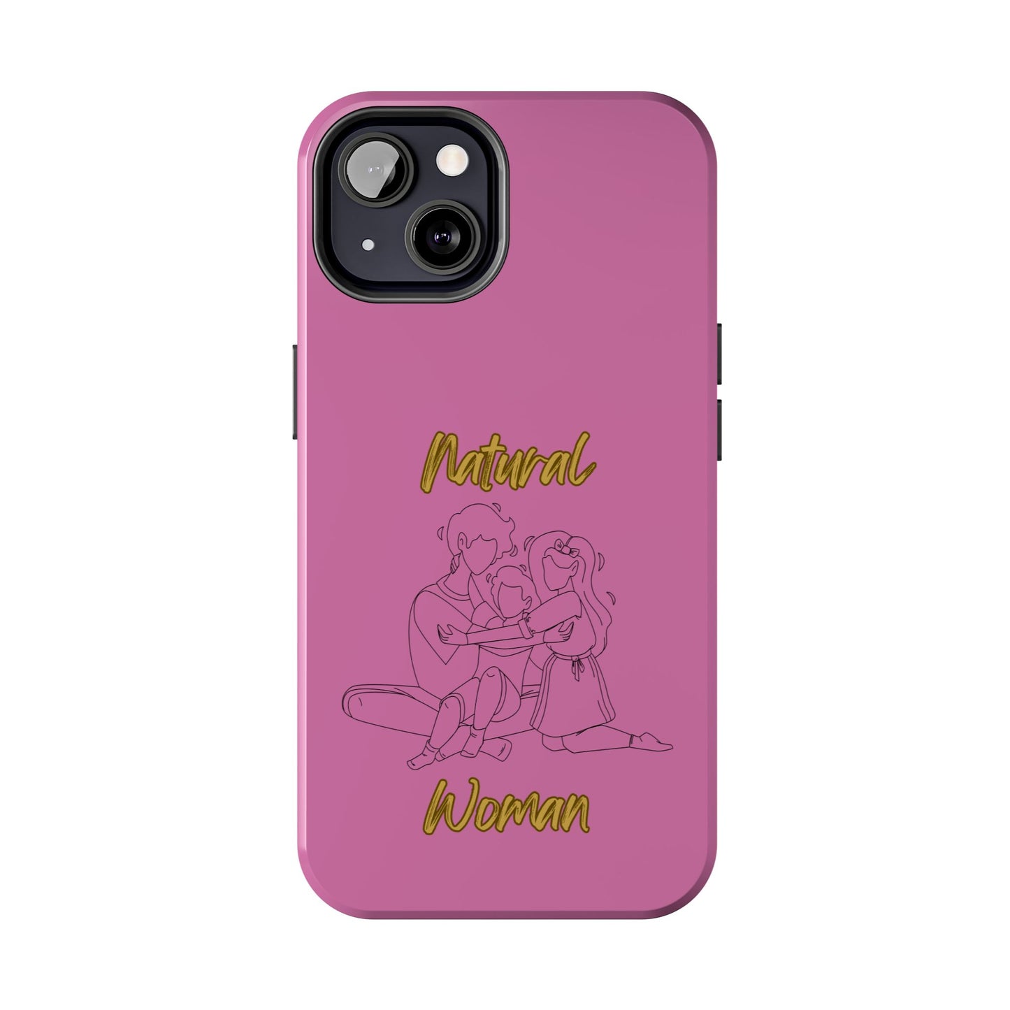 Natural Woman Bear Hugs (BL) Tough Phone Cases LIGHT PINK