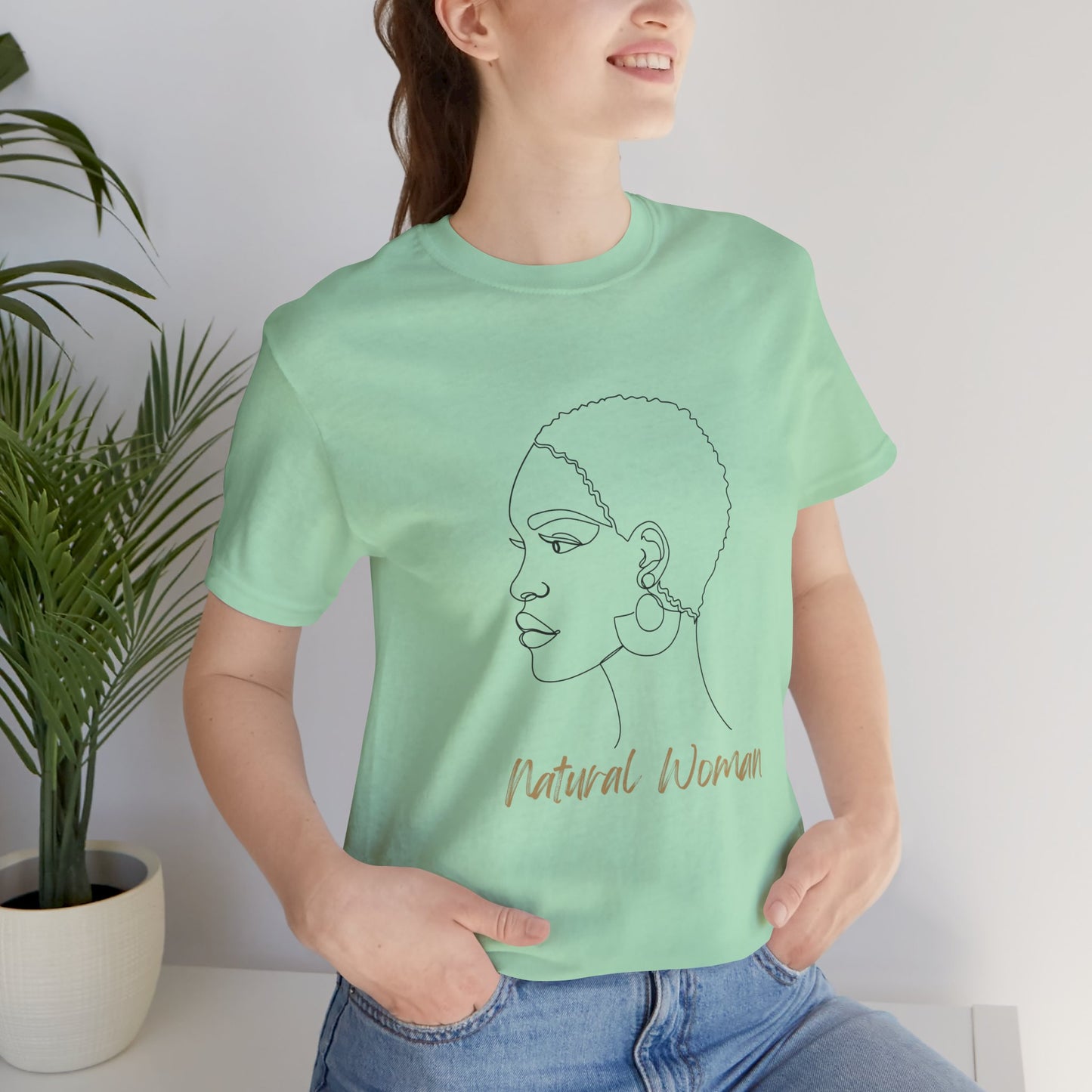 NATURAL WOMAN Finger Waves (BL) Short Sleeve T-Shirt