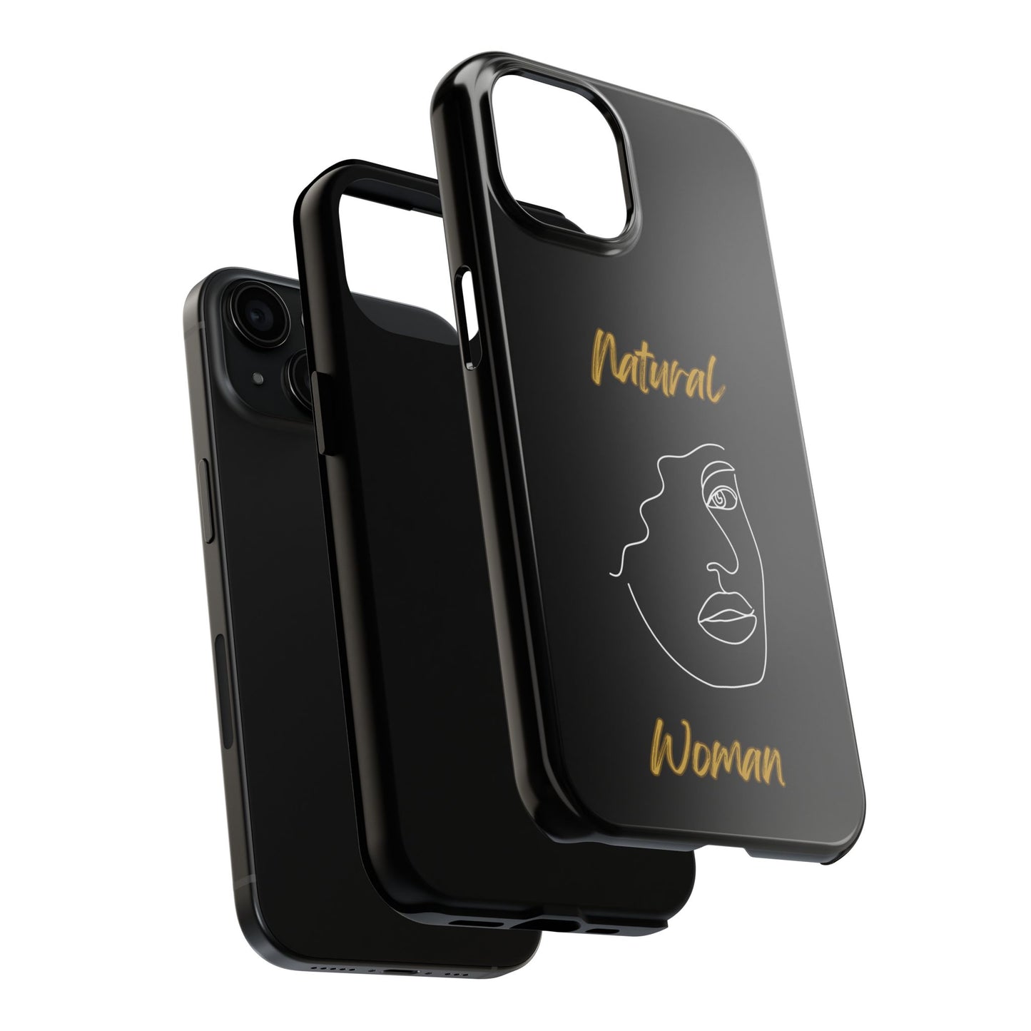 Natural Woman Peekaboo (WL)Tough Phone Cases BLACK
