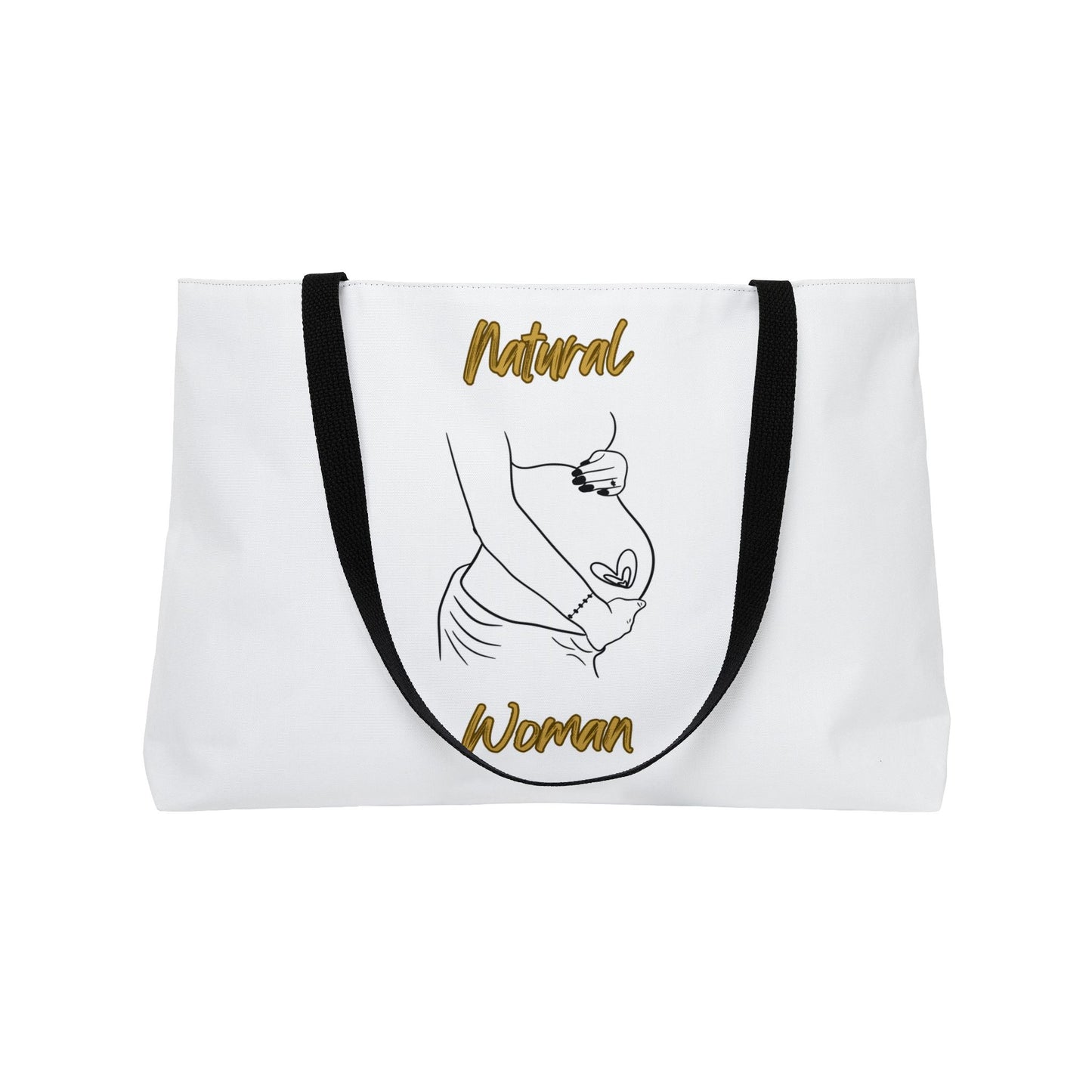 Natural Woman Loved In & Out (BL) Weekender Tote Bag WHITE