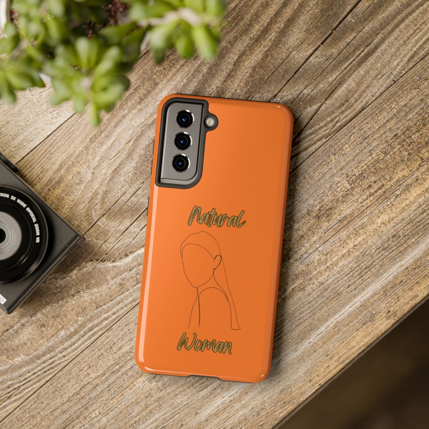 Natural Woman Tilted Look (BL) Tough Phone Cases CRUSTA