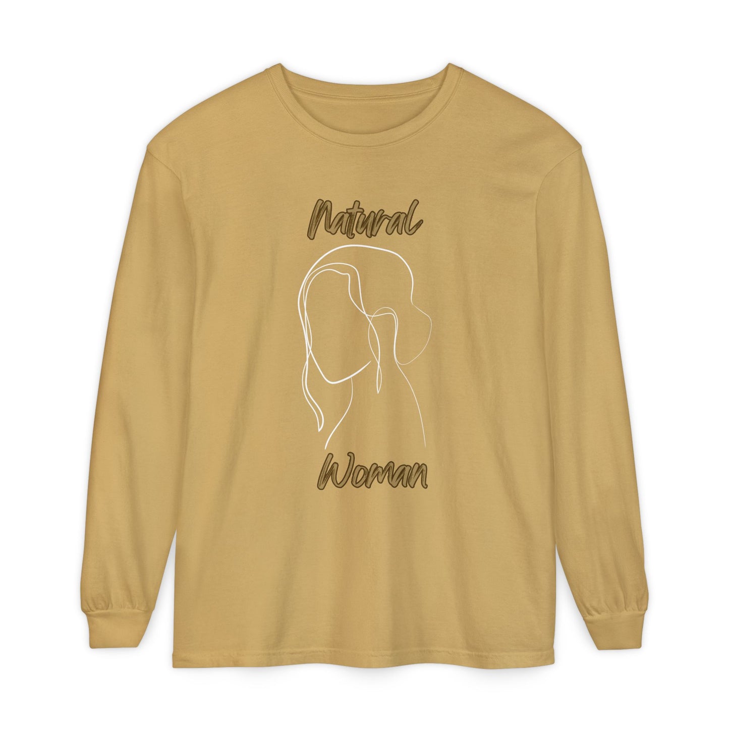 Natural Woman Hanging Hair (WL)  Long Sleeve T-Shirt