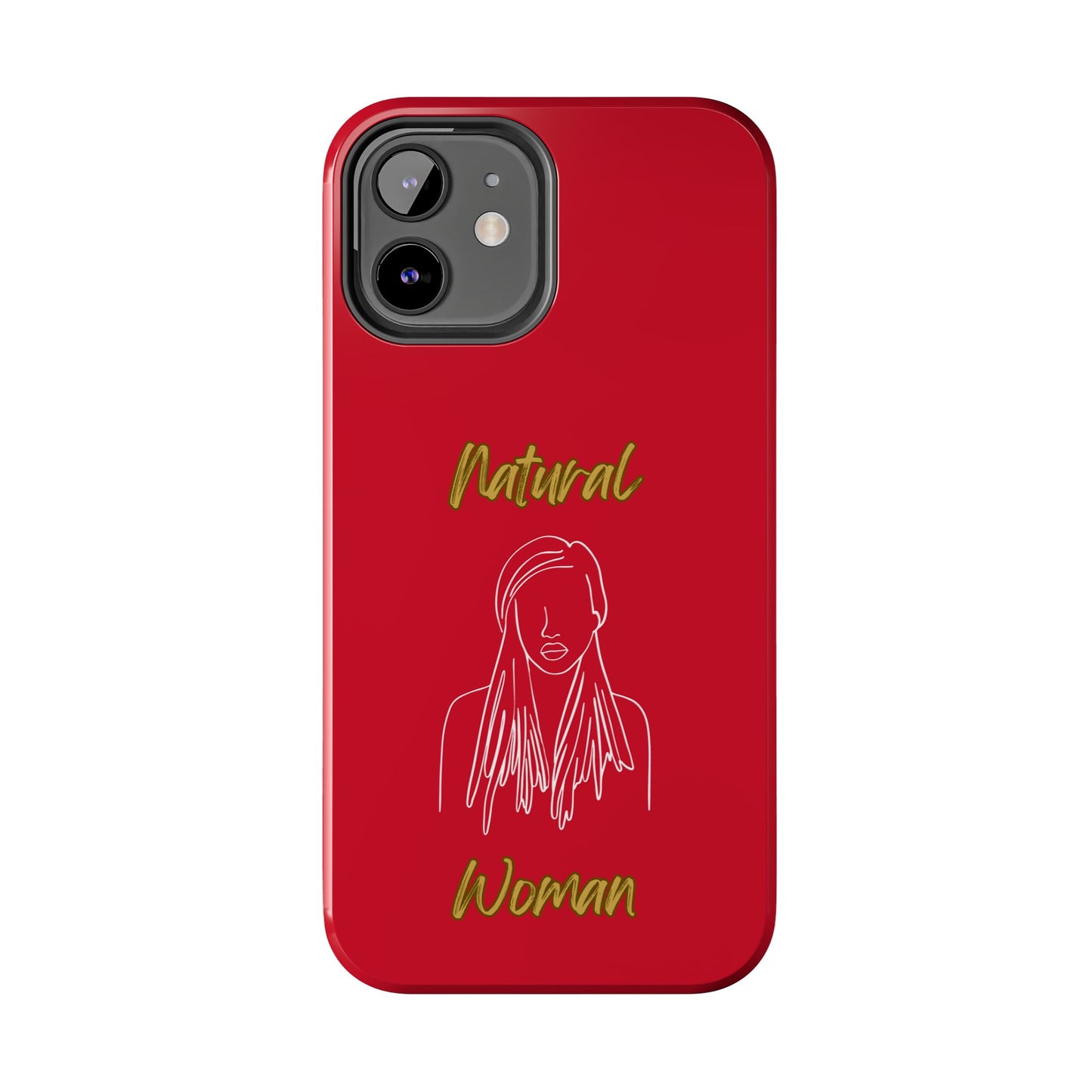 Natural Woman Content (WL)Tough Phone Cases DARK RED